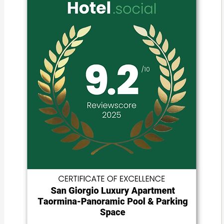 San Giorgio Luxury Apartment Taormina-Panoramic Pool & Parking Space Ngoại thất bức ảnh