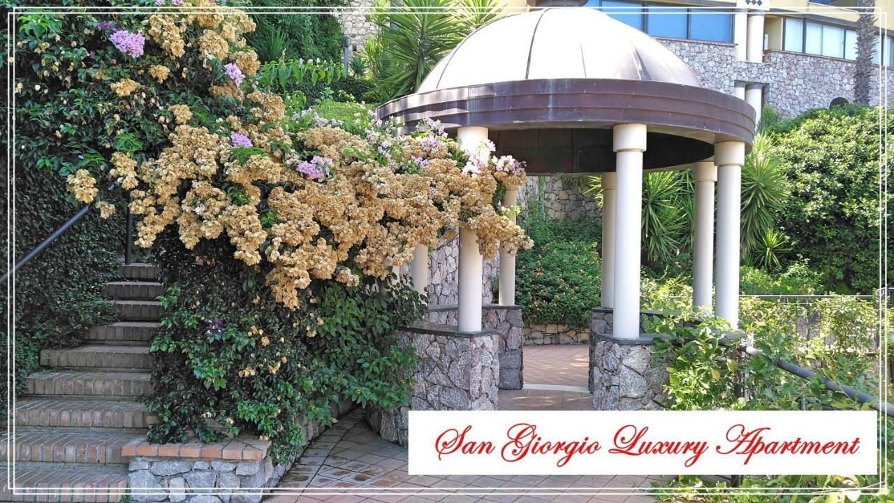 San Giorgio Luxury Apartment Taormina-Panoramic Pool & Parking Space Ngoại thất bức ảnh