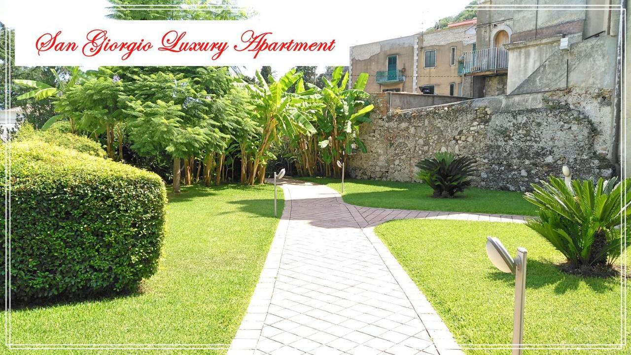 San Giorgio Luxury Apartment Taormina-Panoramic Pool & Parking Space Ngoại thất bức ảnh