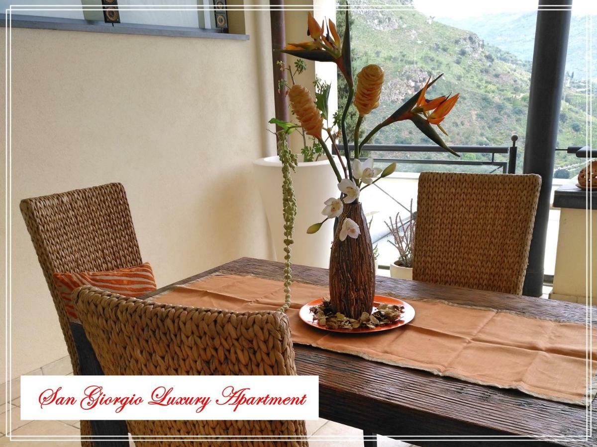 San Giorgio Luxury Apartment Taormina-Panoramic Pool & Parking Space Ngoại thất bức ảnh