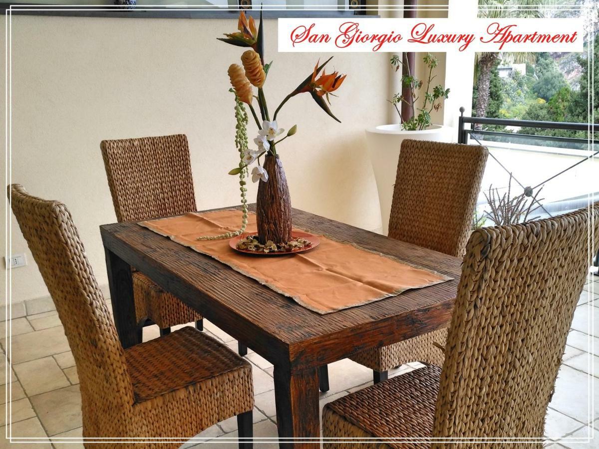 San Giorgio Luxury Apartment Taormina-Panoramic Pool & Parking Space Ngoại thất bức ảnh